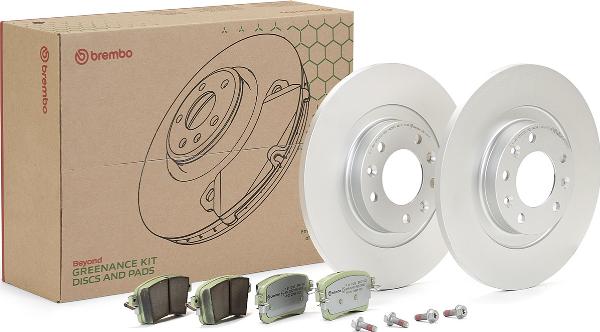 Brembo KT 10 050 - Комплект гальм, дисковий гальмівний механізм autocars.com.ua