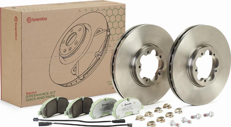 Brembo KT 10 059 - Комплект гальм, дисковий гальмівний механізм autocars.com.ua