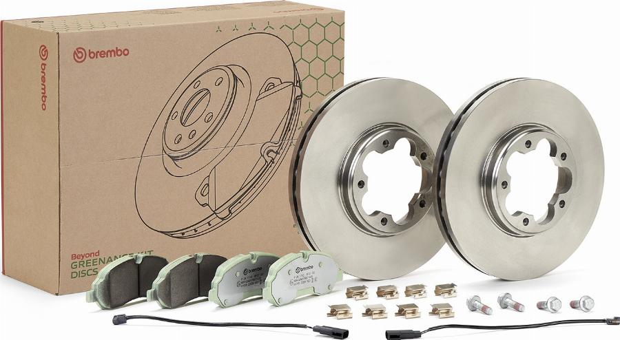 Brembo KT 10 062 - Комплект гальм, дисковий гальмівний механізм autocars.com.ua