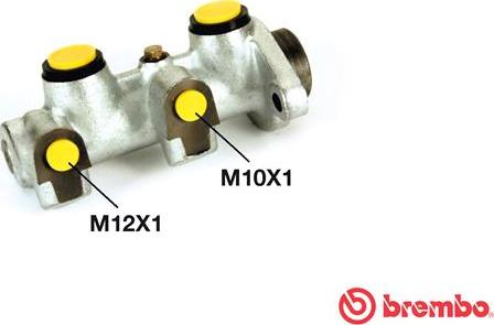 Brembo M 15 012 - Главный тормозной цилиндр avtokuzovplus.com.ua