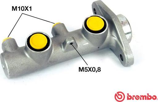 Brembo M 28 020 - Главный тормозной цилиндр avtokuzovplus.com.ua