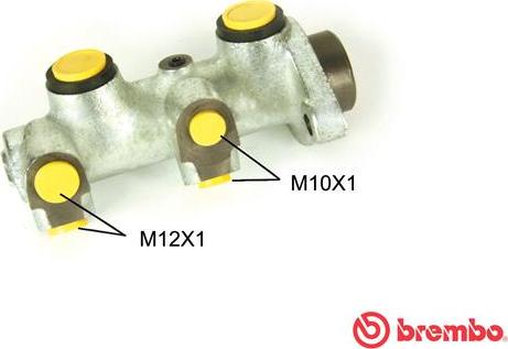 Brembo M 59 022 - Главный тормозной цилиндр avtokuzovplus.com.ua