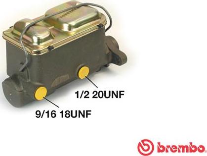 Brembo M 59 059 - Главный тормозной цилиндр avtokuzovplus.com.ua