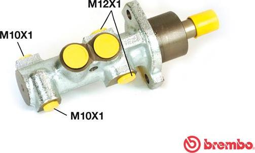 Brembo M 61 060 - Головний гальмівний циліндр autocars.com.ua