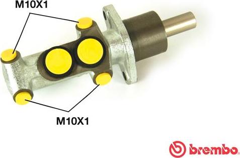 Brembo M 61 111 - Главный тормозной цилиндр autodnr.net