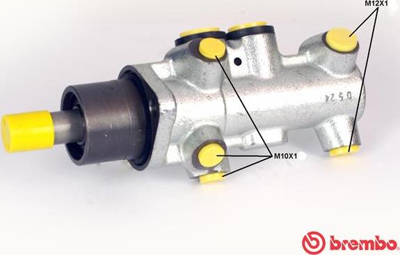 Brembo M 68 010 - Головний гальмівний циліндр autocars.com.ua