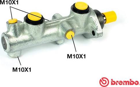 Brembo M 85 043 - Головний гальмівний циліндр autocars.com.ua