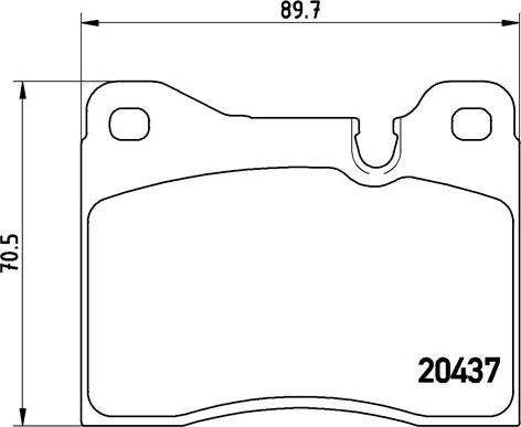 Brembo P06002N - Тормозные колодки, дисковые, комплект avtokuzovplus.com.ua