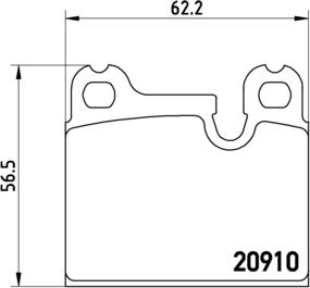 Brembo P 06 005 - Тормозные колодки, дисковые, комплект autodnr.net