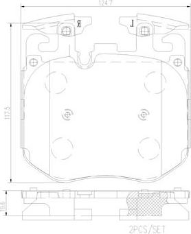 Brembo P06016N - Тормозные колодки, дисковые, комплект avtokuzovplus.com.ua