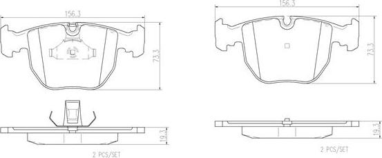 Brembo P06021N - Гальмівні колодки, дискові гальма autocars.com.ua