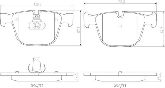 Brembo P06026N - Гальмівні колодки, дискові гальма autocars.com.ua