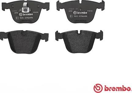 Brembo P 06 026 - Тормозные колодки, дисковые, комплект avtokuzovplus.com.ua