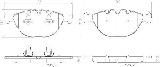 Brembo P06028N - Гальмівні колодки, дискові гальма autocars.com.ua