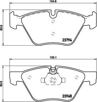 Brembo P 06 036X - Тормозные колодки, дисковые, комплект avtokuzovplus.com.ua