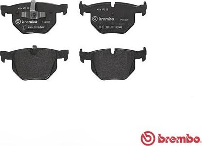 Brembo P 06 039 - Тормозные колодки, дисковые, комплект avtokuzovplus.com.ua