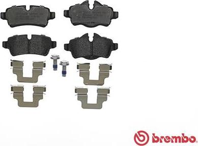 Brembo P 06 052 - Гальмівні колодки, дискові гальма autocars.com.ua