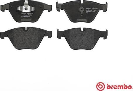 Brembo P 06 055 - Тормозные колодки, дисковые, комплект avtokuzovplus.com.ua