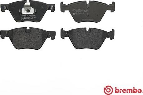 Brembo P 06 060 - Гальмівні колодки, дискові гальма autocars.com.ua