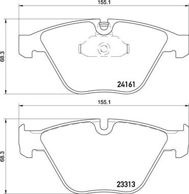 Brembo P 06 081 - Тормозные колодки, дисковые, комплект avtokuzovplus.com.ua