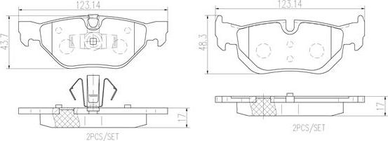 Brembo P06084N - Гальмівні колодки, дискові гальма autocars.com.ua