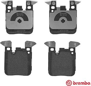 Brembo P 06 087 - Гальмівні колодки, дискові гальма autocars.com.ua