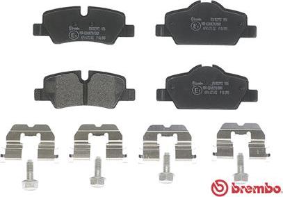 Brembo P 06 090 - Тормозные колодки, дисковые, комплект avtokuzovplus.com.ua