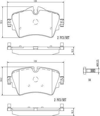 Brembo P06092N - Гальмівні колодки, дискові гальма autocars.com.ua