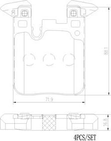 Brembo P06095N - Гальмівні колодки, дискові гальма autocars.com.ua