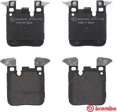 Brembo P 06 095 - Тормозные колодки, дисковые, комплект avtokuzovplus.com.ua