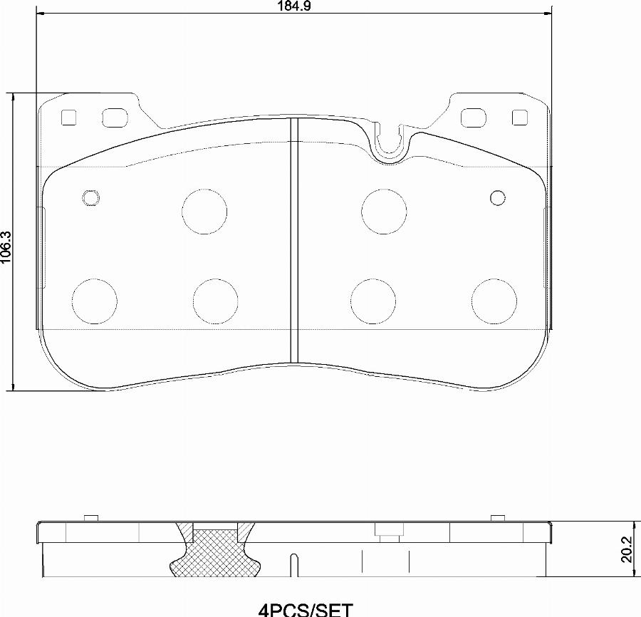 Brembo P06100N - Гальмівні колодки, дискові гальма autocars.com.ua