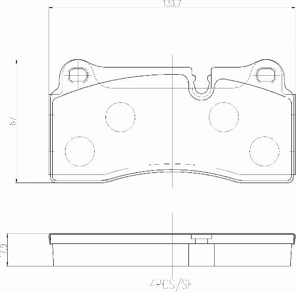 Brembo P06111N - Гальмівні колодки, дискові гальма autocars.com.ua