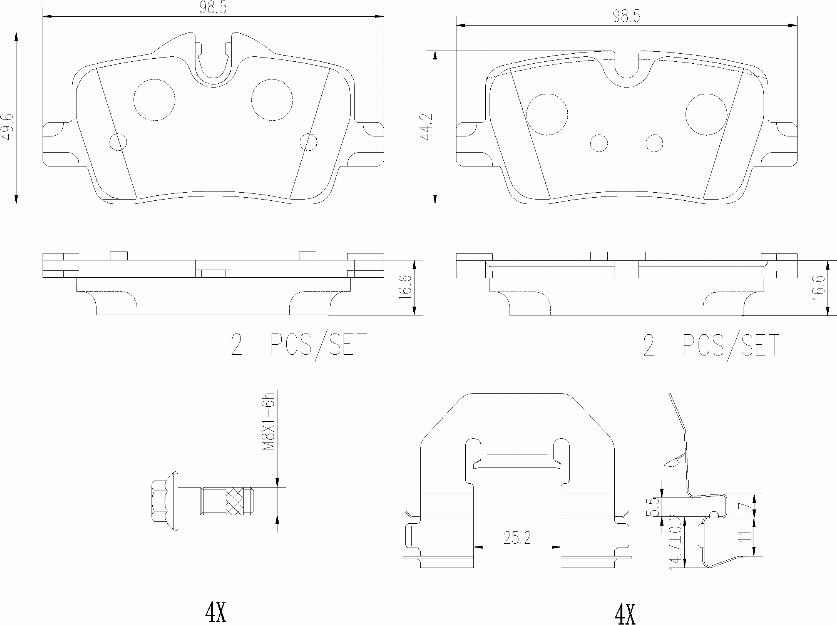 Brembo P06113N - Тормозные колодки, дисковые, комплект avtokuzovplus.com.ua