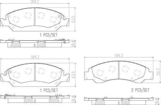 Brembo P09015N - Гальмівні колодки, дискові гальма autocars.com.ua