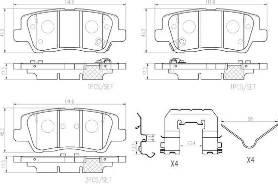 Brembo P 09 025 - Гальмівні колодки, дискові гальма autocars.com.ua