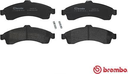 Brembo P 10 009 - Тормозные колодки, дисковые, комплект avtokuzovplus.com.ua