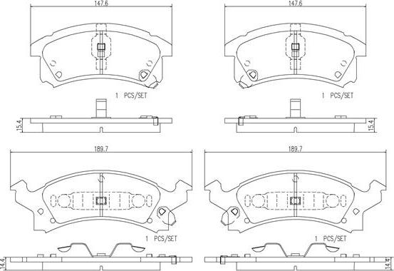 Brembo P10038N - Гальмівні колодки, дискові гальма autocars.com.ua