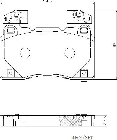 Brembo P 10 064E - Тормозные колодки, дисковые, комплект autodnr.net