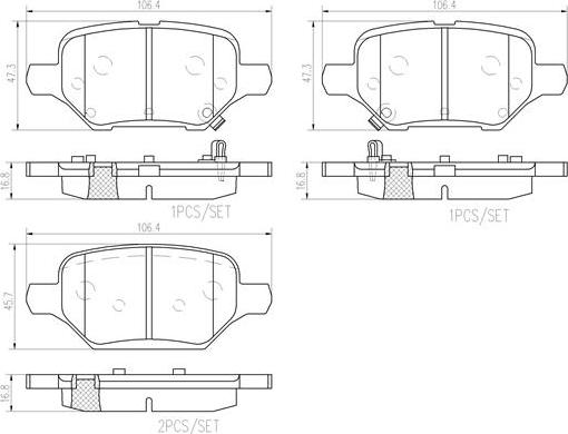 Brembo P 10 079 - Гальмівні колодки, дискові гальма autocars.com.ua