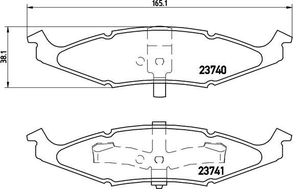 Brembo P 11 009 - Гальмівні колодки, дискові гальма autocars.com.ua