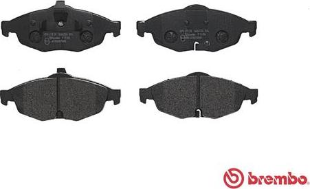 Brembo P 11 016 - Тормозные колодки, дисковые, комплект avtokuzovplus.com.ua