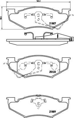 Brembo P 11 020 - Тормозные колодки, дисковые, комплект avtokuzovplus.com.ua