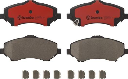 Brembo P11022N - Гальмівні колодки, дискові гальма autocars.com.ua