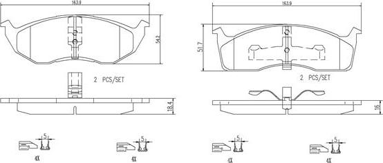 Brembo P11030N - Гальмівні колодки, дискові гальма autocars.com.ua