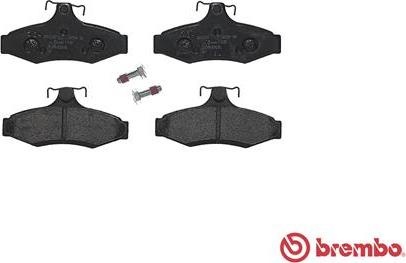 Brembo P 15 005 - Тормозные колодки, дисковые, комплект avtokuzovplus.com.ua