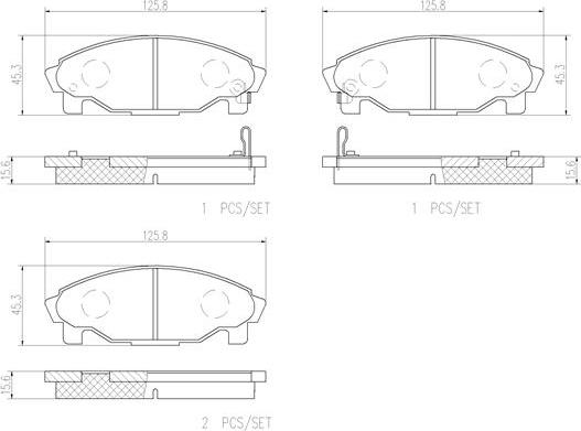 Brembo P16007N - Тормозные колодки, дисковые, комплект autodnr.net