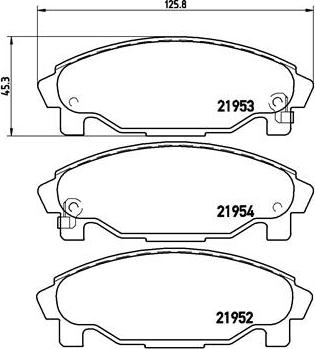 Brembo P 16 007 - Тормозные колодки, дисковые, комплект autodnr.net