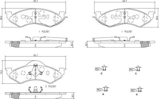 Brembo P18002N - Гальмівні колодки, дискові гальма autocars.com.ua