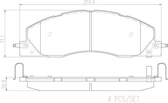 Brembo P18039N - Гальмівні колодки, дискові гальма autocars.com.ua