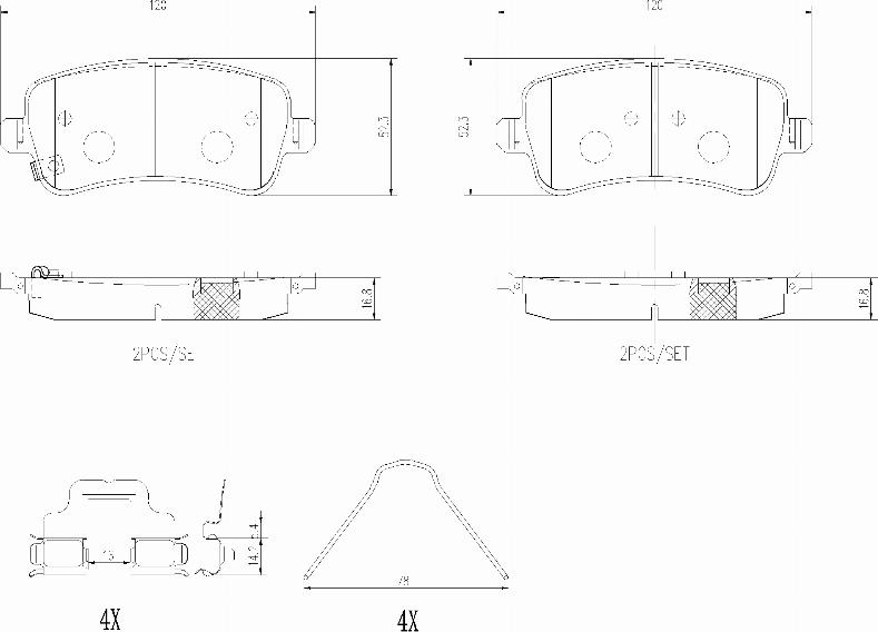 Brembo P19003N - Гальмівні колодки, дискові гальма autocars.com.ua